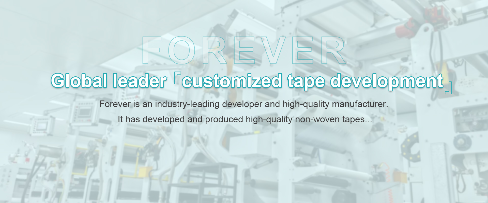 Former global leader in the "customized tape development" field